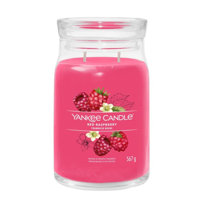 Red Raspberry Signature Jar 567g 2-Docht – Produktansicht