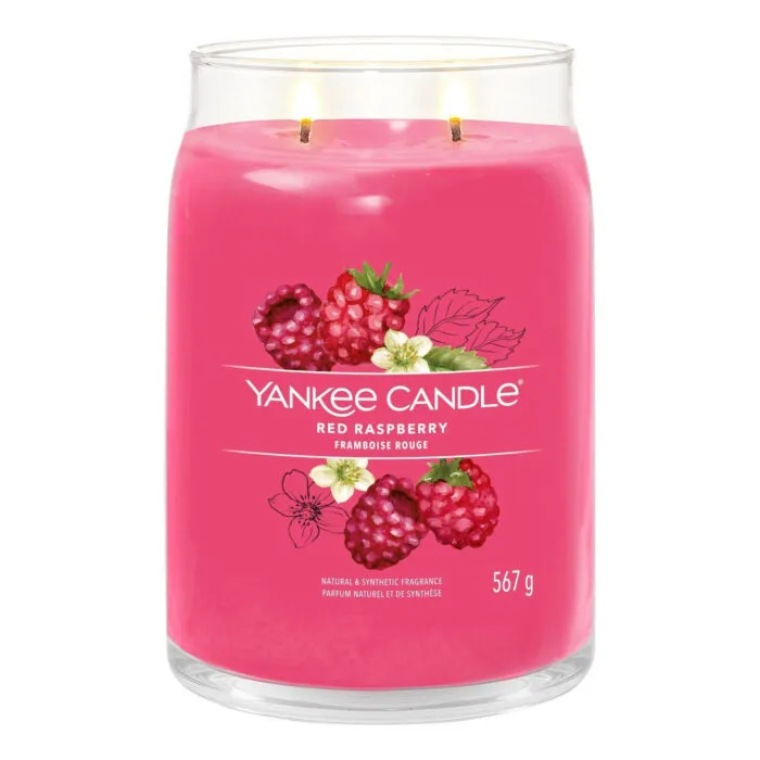 Red Raspberry Signature Jar 567g 2-Docht – Produktansicht