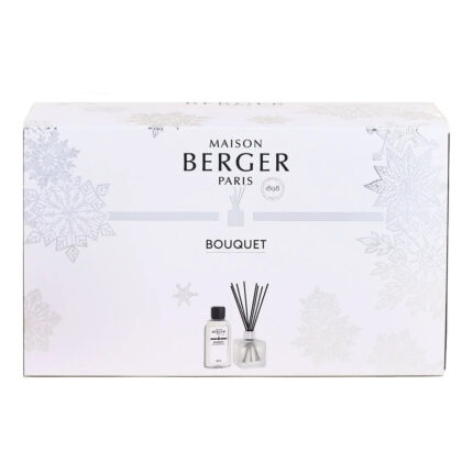 Maison Berger Paris Bouquet Geschenkset mit Verpackung und Diffuser-Abbildung