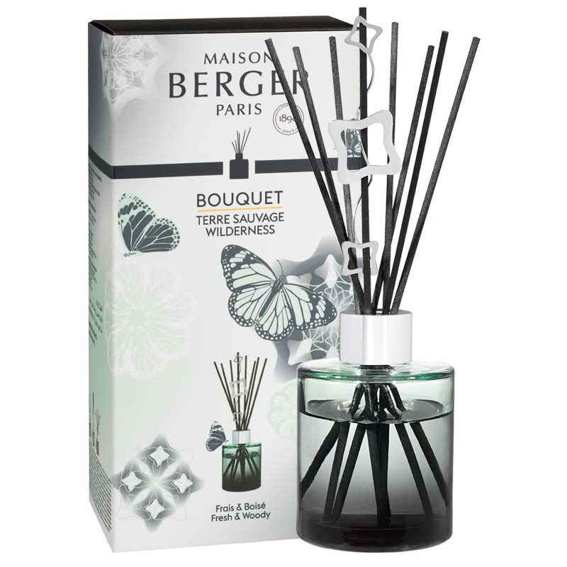 Diffuser mit Verpackung Raumduft-Diffuser mit Duftstäbchen neben der Verpackung