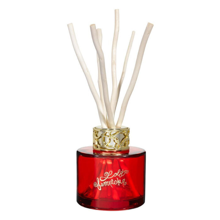 Roter Sweet Raumduft-Diffuser mit weißen Duftstäbchen