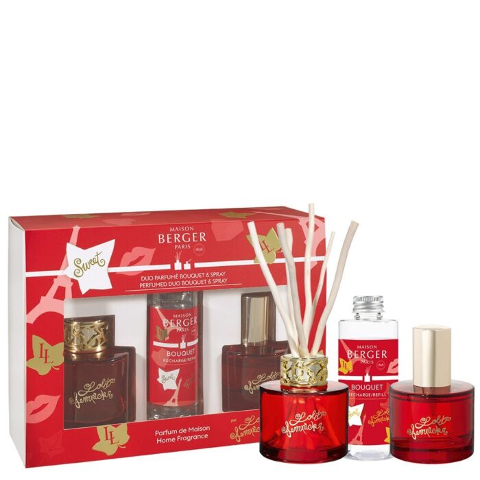 Maison Berger Sweet Set mit Diffuser, Raumspray und Verpackung
