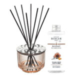Maison Berger Diffuser mit schwarzen Duftstäbchen und Nachfüllflasche