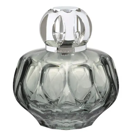 Rosalie Grün Duftlampe mit kugelförmigem silbernem Aufsatz