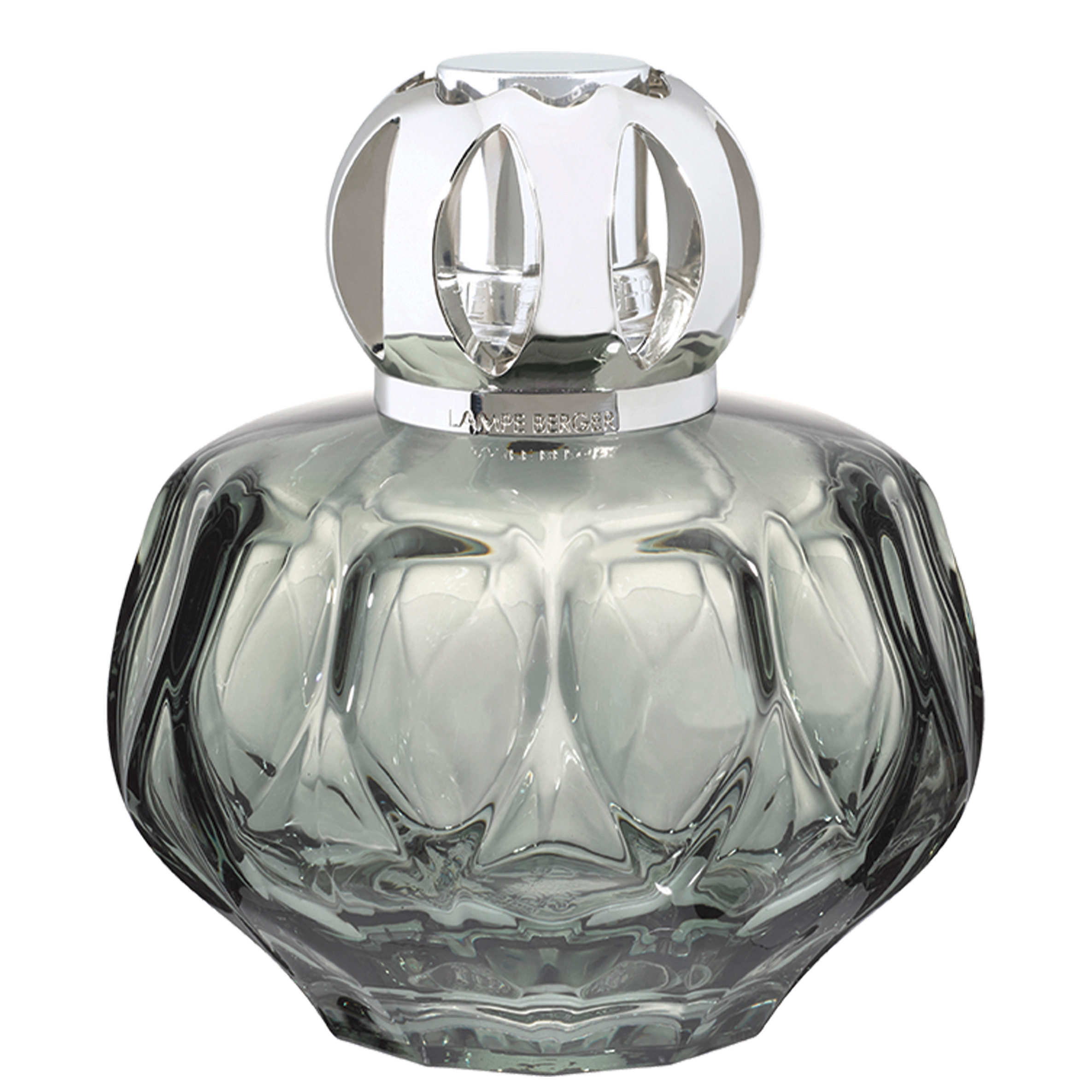 Rosalie Grün Duftlampe Rosalie Grün Duftlampe mit kugelförmigem silbernem Aufsatz