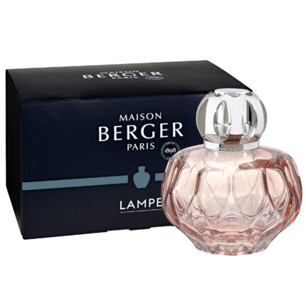 Rosalie Rosa Duftlampe und schwarze Maison Berger Paris Verpackung