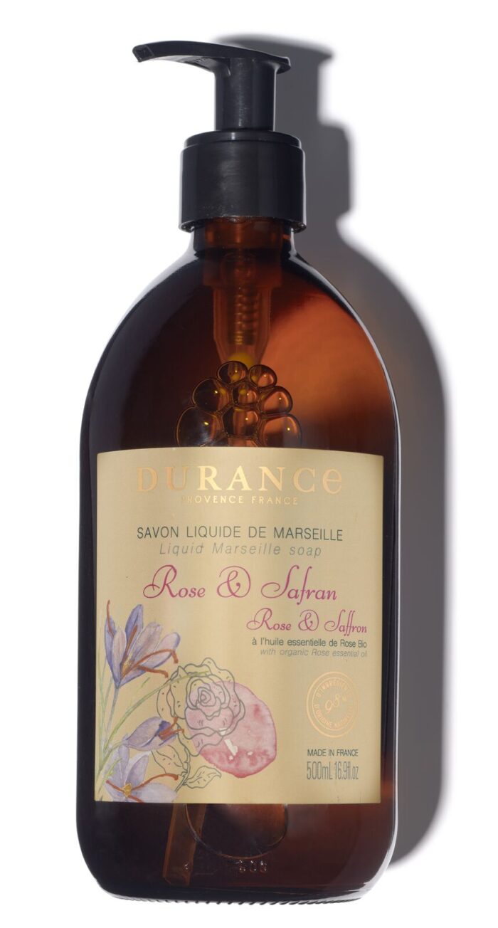 Rose & Safran Marseiller Flüssigseife 500ml – Produktansicht
