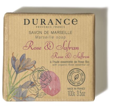 Rose & Safran Marseiller Seife 100g – Produktansicht