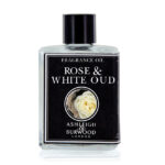 Flasche mit Rose & White Oud Fragrance Oil von Ashleigh & Burwood