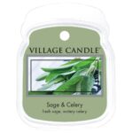 Nahaufnahme des Village Candle Sage & Celery Wachsmelts