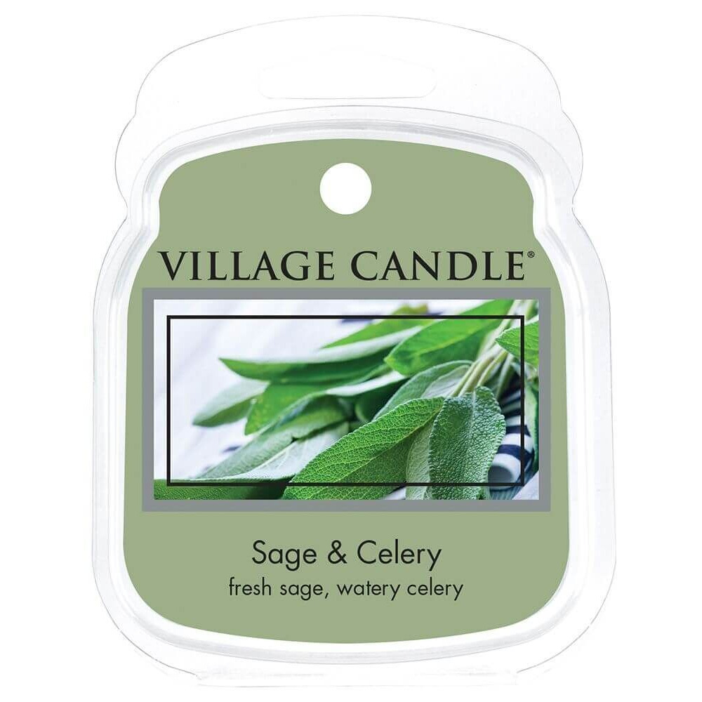 Village Candle Sage & Celery Village Candle Sage & Celery im transparenten Wachsmelt-Blister