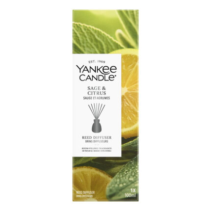 Verpackung des Yankee Candle Sage & Citrus Reed Diffusers mit 100 ml