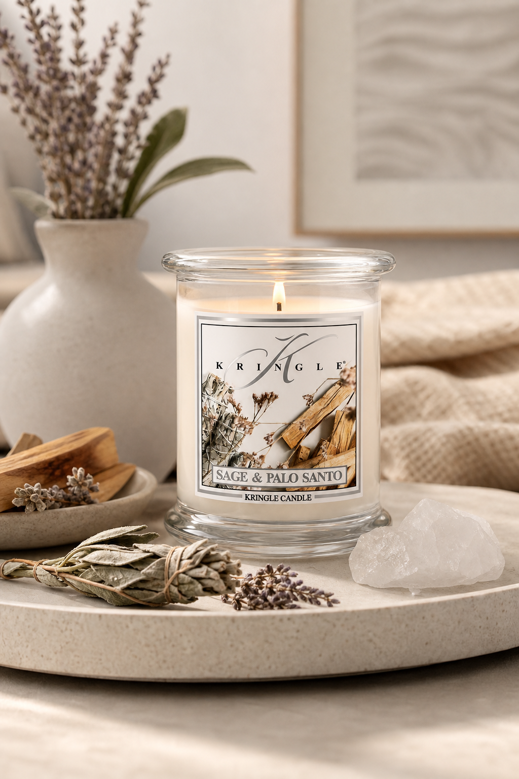 Sage & Palo Santo 411g in einer stimmungsvollen Anwendungsszene