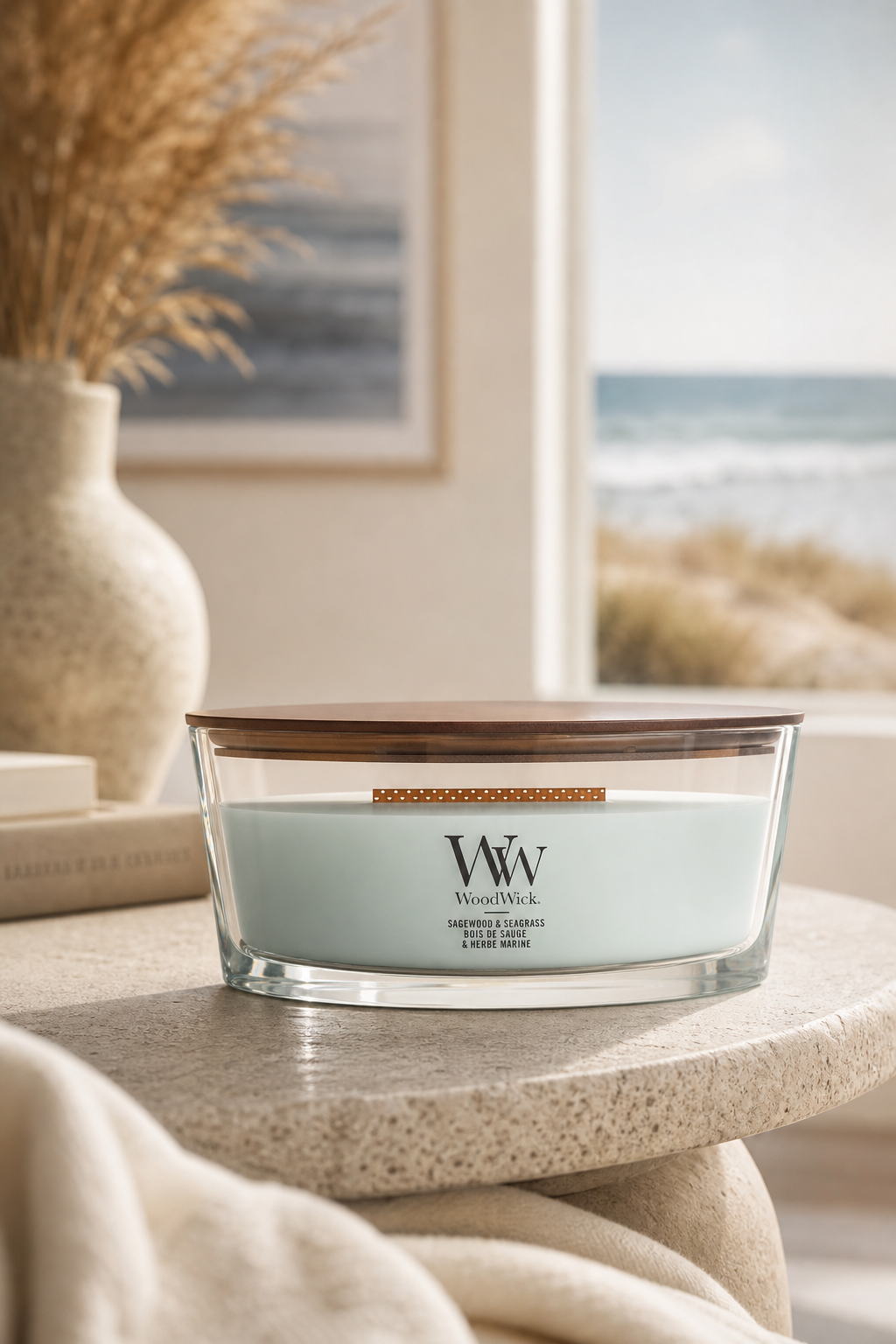 Sagewood & Seagrass 454g in einer stimmungsvollen Anwendungsszene