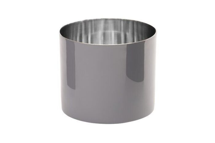 Saigon Edelstahl-Windlicht L cool grey – Produktansicht