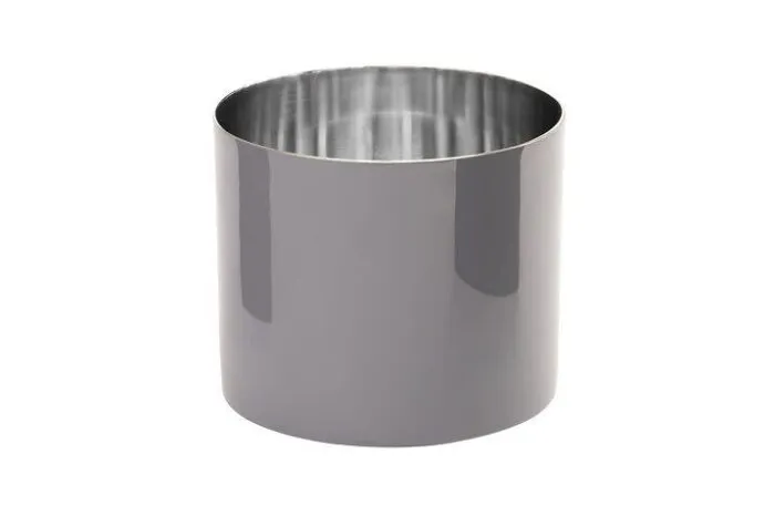 Saigon Edelstahl-Windlicht L cool grey – Produktansicht