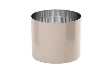 Saigon Edelstahl-Windlicht L sandstone – Produktansicht