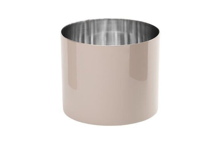 Saigon Edelstahl-Windlicht L sandstone – Produktansicht