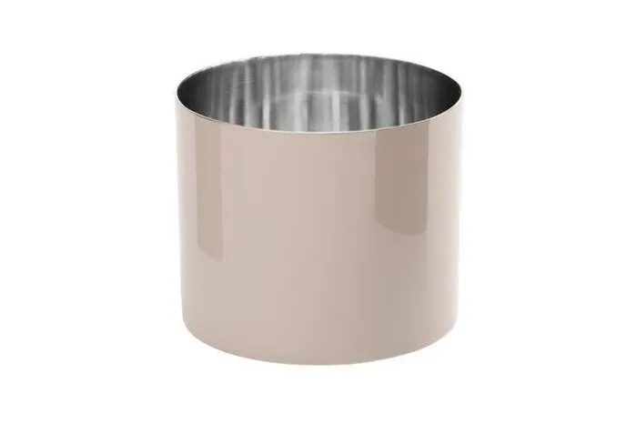 Saigon Edelstahl-Windlicht L sandstone – Produktansicht