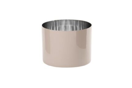 Saigon Edelstahl-Windlicht M sandstone – Produktansicht
