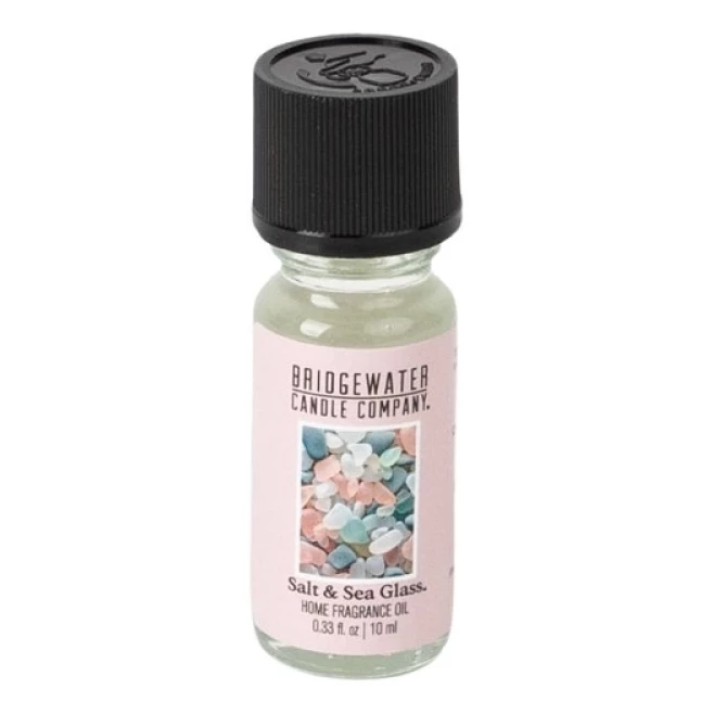 Fläschchen mit Salt & Sea Glass Duftöl Fläschchen Salt & Sea Glass Home Fragrance Oil mit schwarzem Verschluss