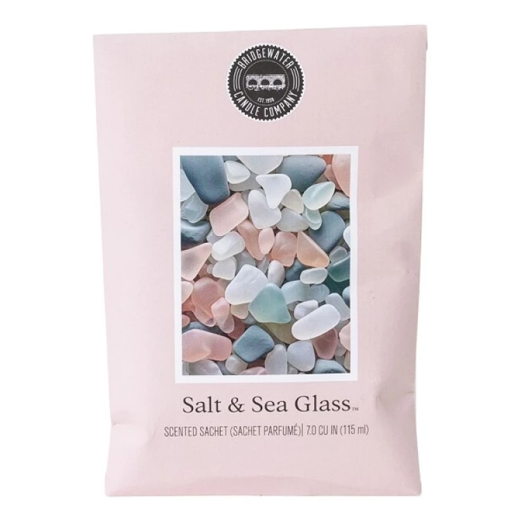 Salt & Sea Glass Verpackung Rosa Verpackung des Bridgewater Salt & Sea Glass Duftsachets