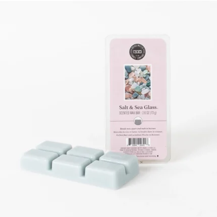 Bridgewater Salt & Sea Glass Wax Bar mit sechs Wachsstücken in Verpackung