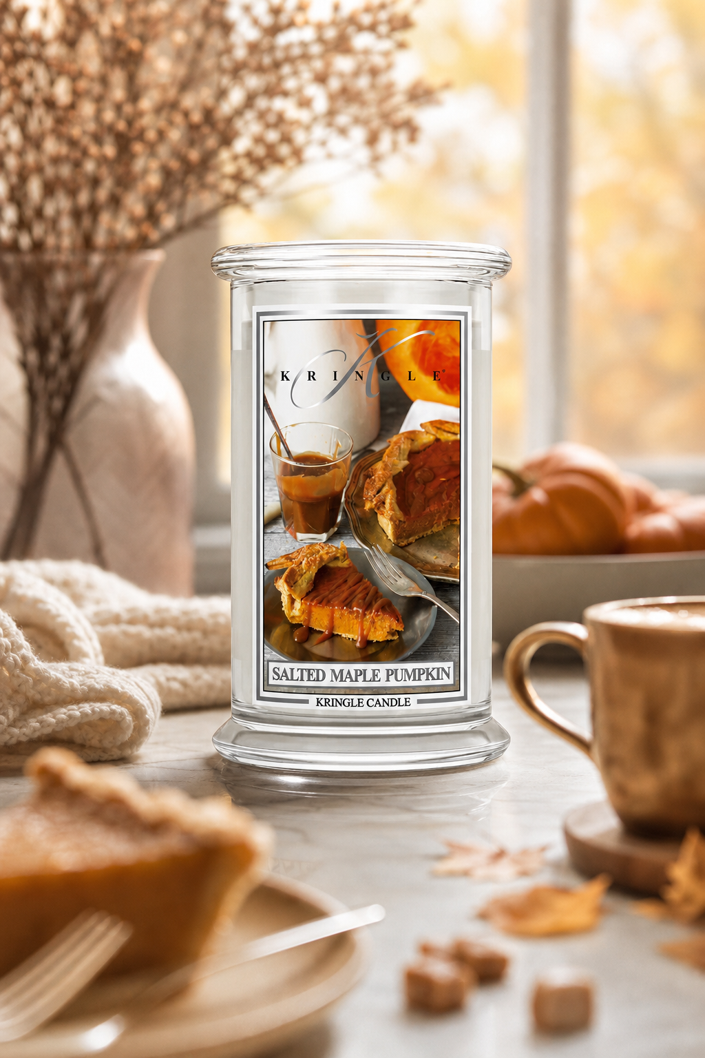 Salted Maple Pumpkin 623g in einer stimmungsvollen Anwendungsszene