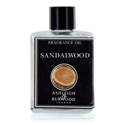 Frontansicht einer Sandalwood Fragrance Oil Flasche