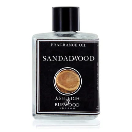 Frontansicht einer Sandalwood Fragrance Oil Flasche