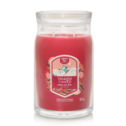 Santa on Skis Large Jar 567g, 2-Docht – Hauptansicht