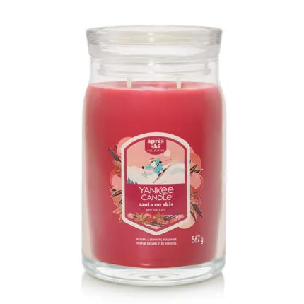Santa on Skis Large Jar 567g, 2-Docht – Hauptansicht