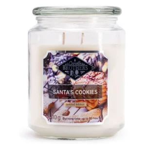 Candle Brothers Santa's Cookies Duftkerze mit zwei Dochten im Glas
