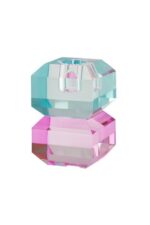 Sari Kerzenhalter 9cm blau/rosa – Produktansicht