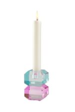 Sari Kerzenhalter 9cm blau/rosa – Produktansicht