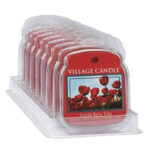 Village Candle Scarlet Berry Tulip Duftwachs in transparenter Verpackung