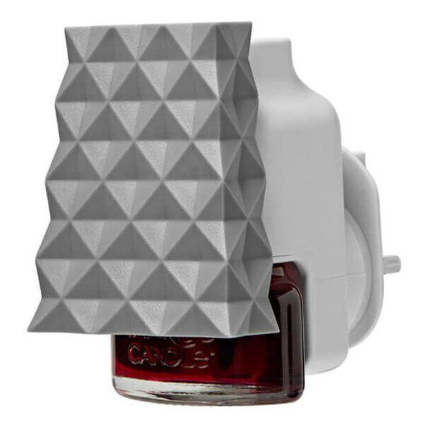 ScentPlug Diffuser mit Facettenhülle Yankee Candle ScentPlug Diffuser mit grauer Facettenhülle und rotem Nachfüller