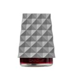 Graue geometrische Facettenhülle über einem roten ScentPlug-Nachfüller