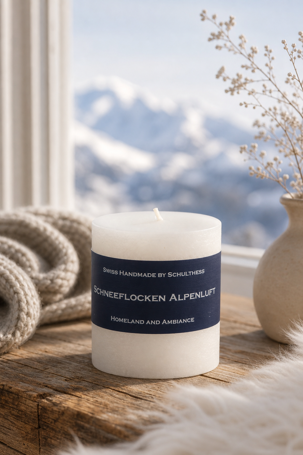 Schneeflocken Alpenluft 250g in einer stimmungsvollen Anwendungsszene