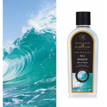 Ashleigh & Burwood Flasche mit Sea Breeze Lamp Fragrance und Wellenmotiv