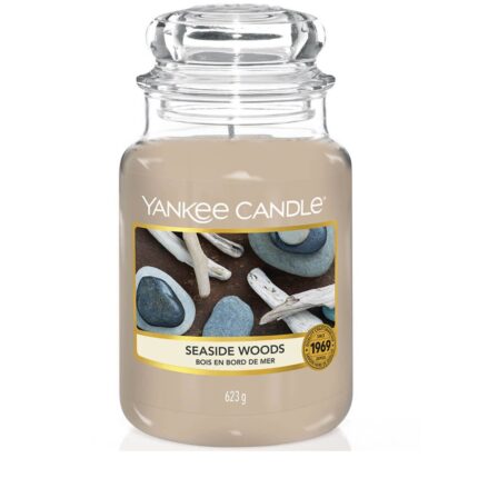 Yankee Candle Seaside Woods Kerze im Glas mit transparentem Deckel