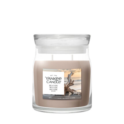Yankee Candle Seaside Woods Duftkerze im Glas mit Etikett