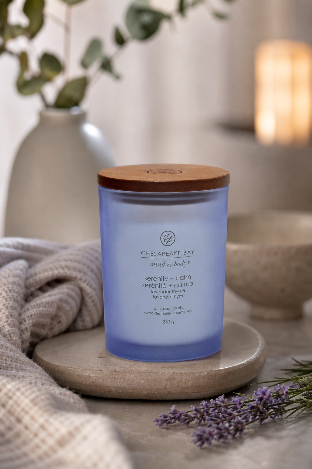 Serenity + Calm 250g in einer stimmungsvollen Anwendungsszene