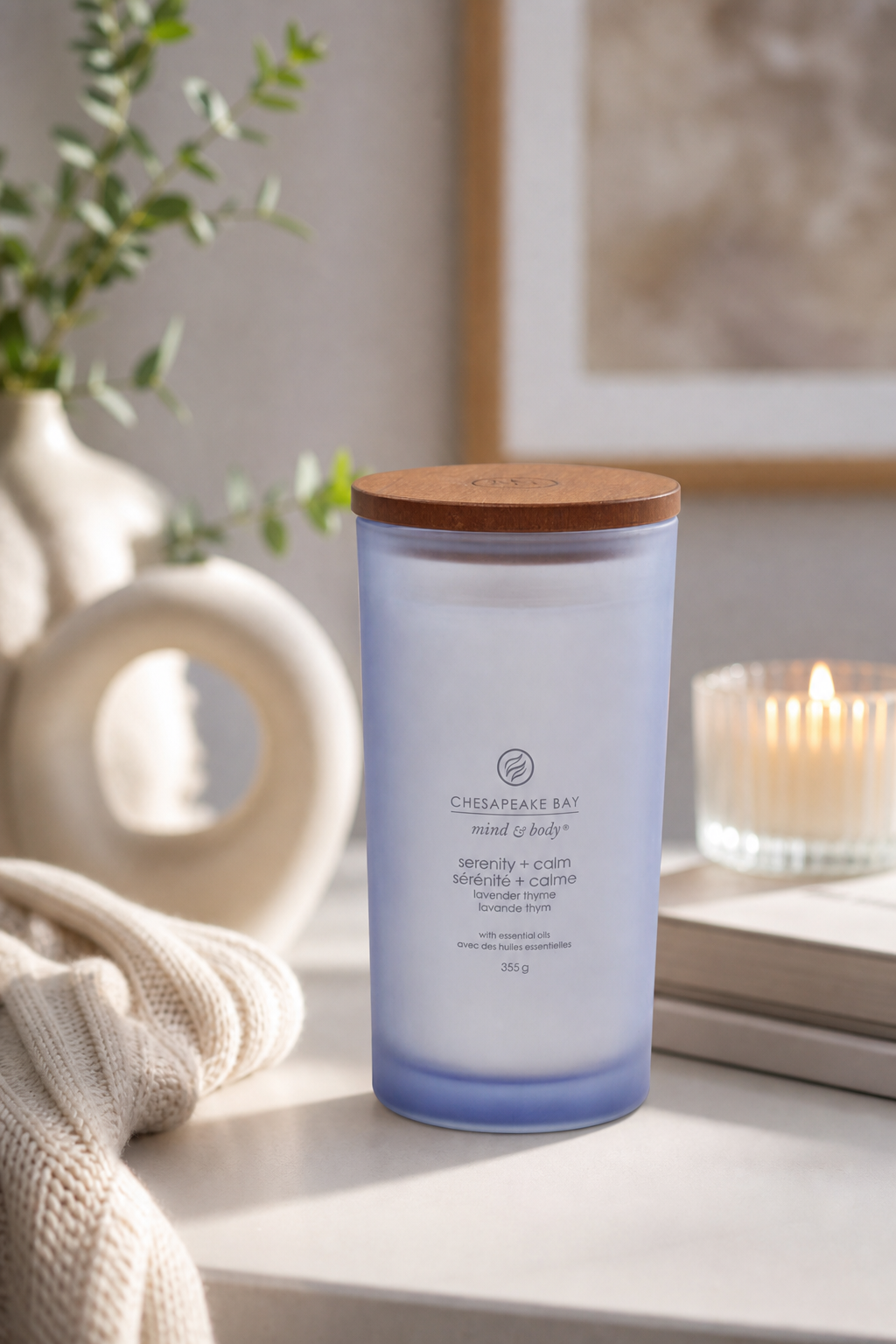Serenity + Calm 355g in einer stimmungsvollen Anwendungsszene