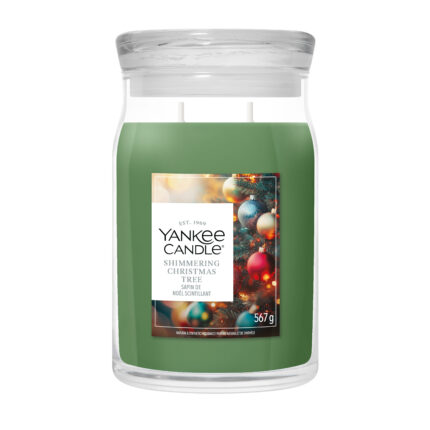 Shimmering Christmas Tree Signature Large Jar 567g 2-Docht – Produktansicht