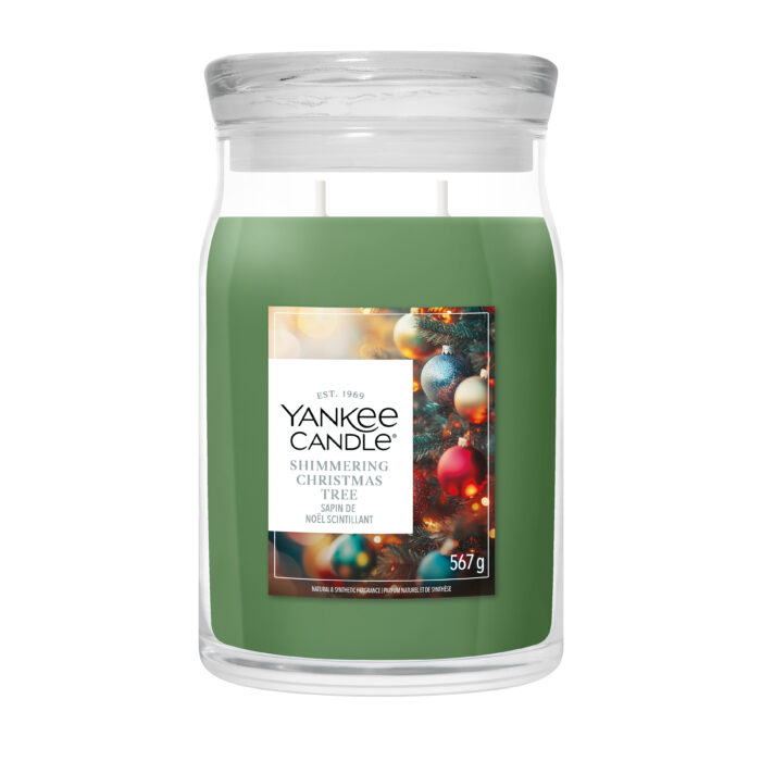 Shimmering Christmas Tree Signature Large Jar 567g 2-Docht – Produktansicht