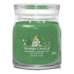 Shimmering Christmas Tree Signature Medium Jar 368g 2-Docht – Produktansicht