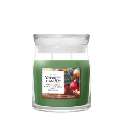 Shimmering Christmas Tree Signature Medium Jar 368g 2-Docht – Produktansicht