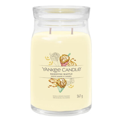 Yankee Candle Banoffee Waffle Duftkerze im Glas mit zwei Dochten