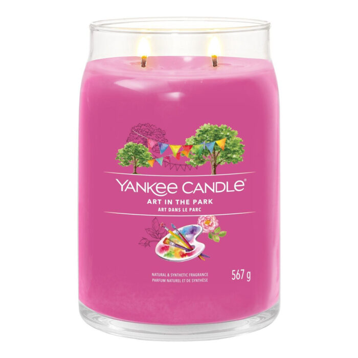Yankee Candle Art in the Park Jar mit zwei brennenden Dochten